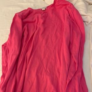 Jcrew pink Teddie sweater